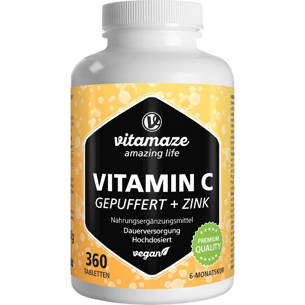 Vitamin C Gepuffert 1000 mg Hochdosiert + Zink null