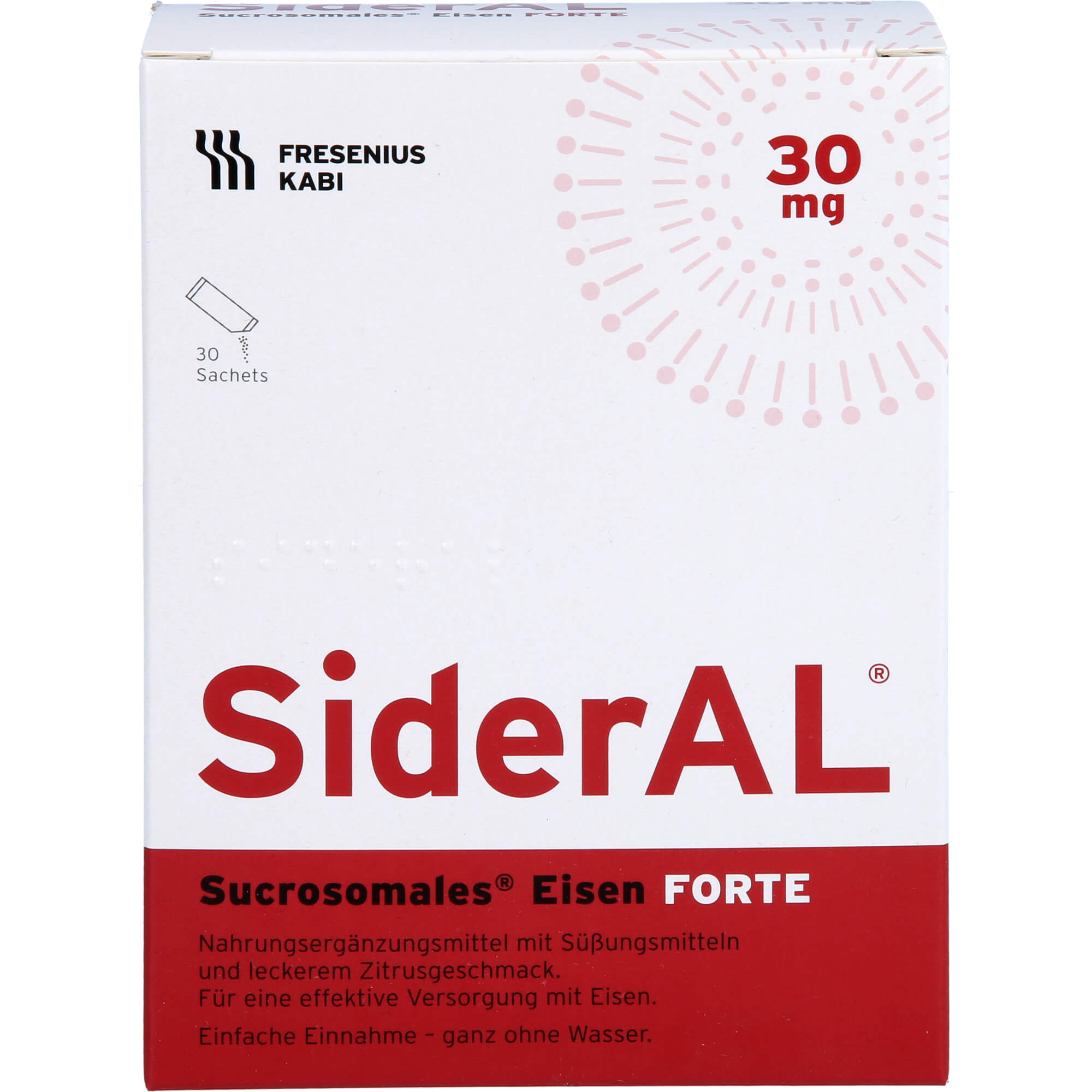 Sideral Eisen Forte 30mg Zitrusfrucht Sachets null