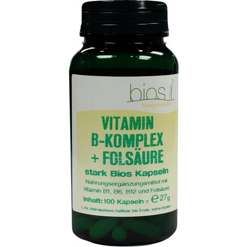 Vitamin B Komplex+folsäure Stark Bios Kapseln 100 St Bios Medical Services bei onfy.de kaufen 06054617