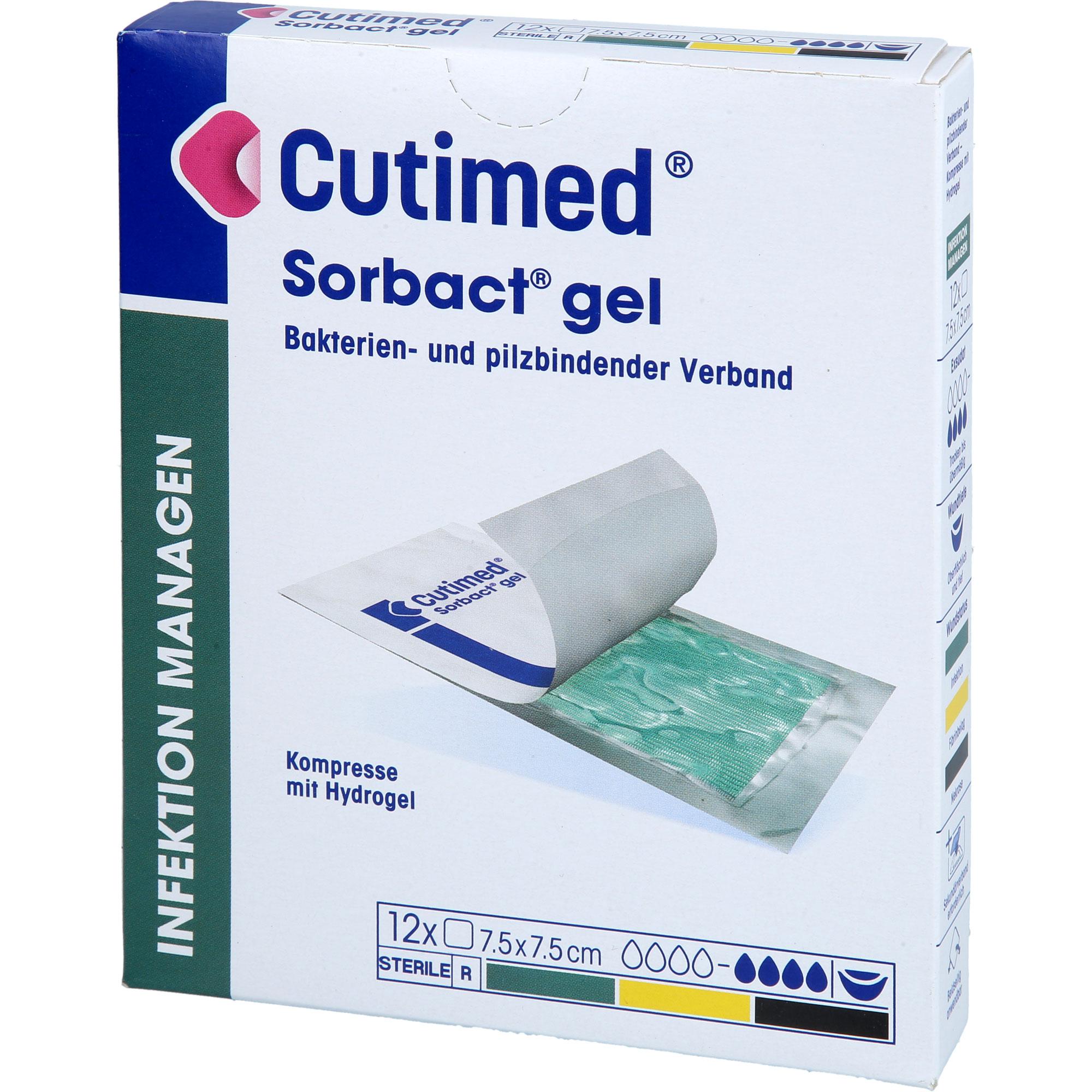Cutimed Sorbact Gel Kompressen 7.5x7.5 cm 12 St Crosp Medical bei onfy.de kaufen 19365187