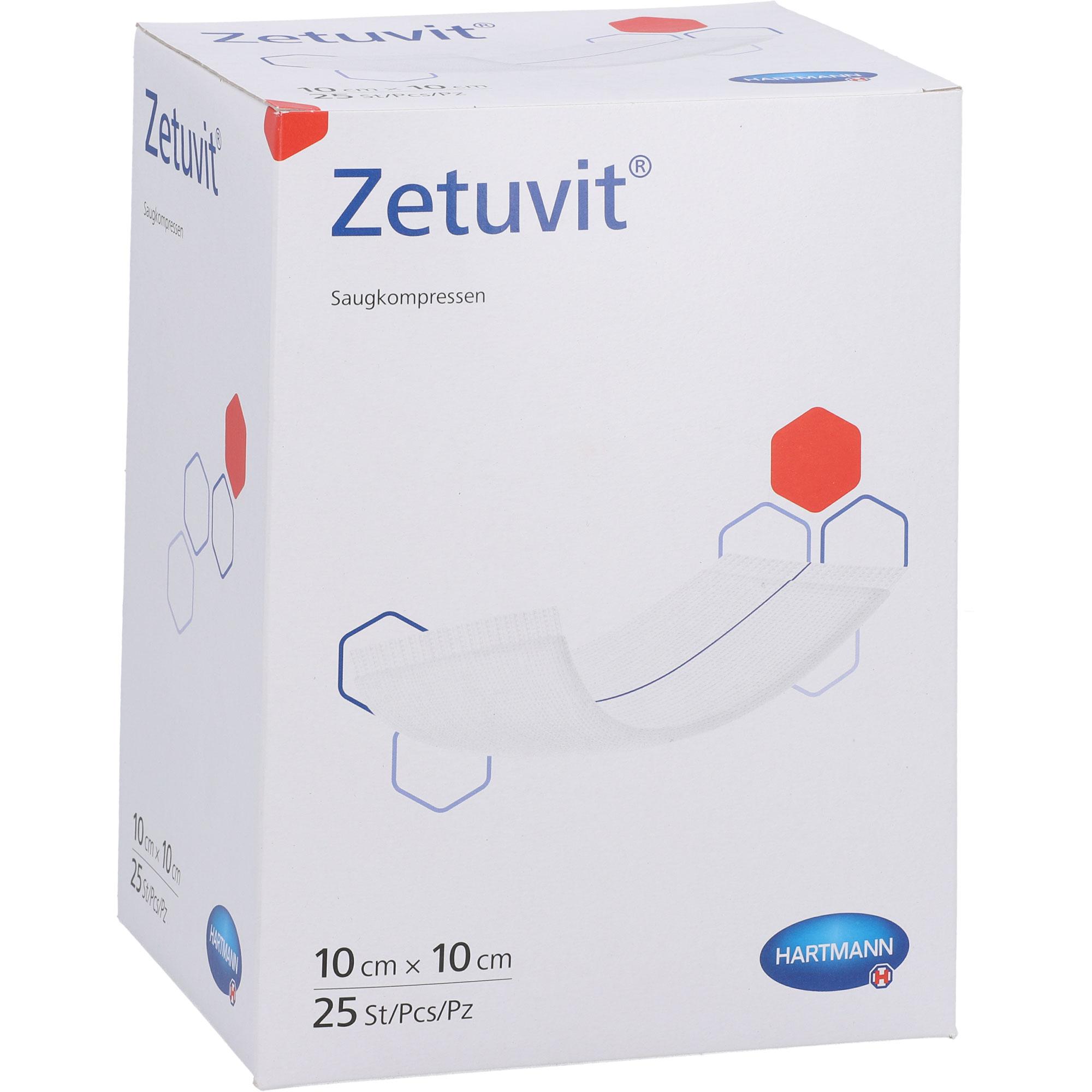 Zetuvit Saugkompressen Steril 10x10 cm 25 St EMRA-MED Arzneimittel bei onfy.de kaufen 19338977