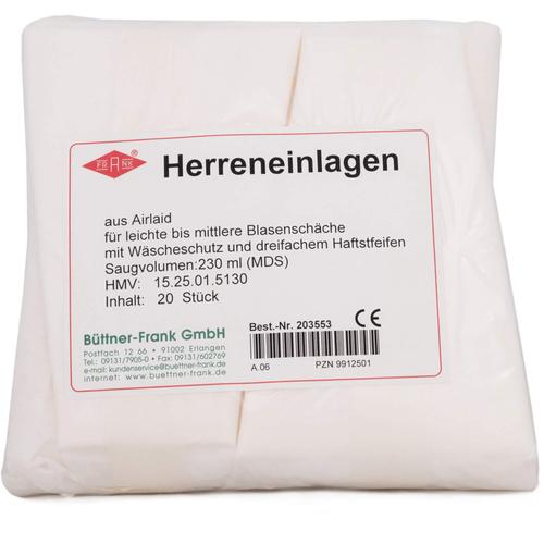 Herren-Einlage Anatomisch Geformt 20 St Büttner-Frank bei onfy.de kaufen 09912501
