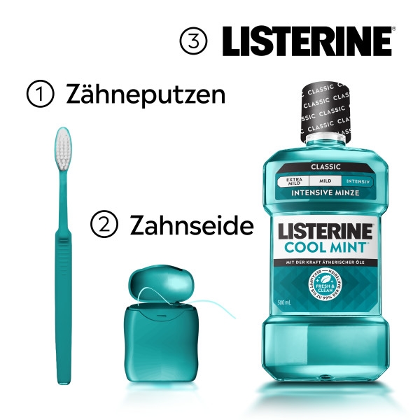 Listerine Cool Mint Intensiv 500 ml Kenvue Germany GmbH (OTC) bei onfy.de kaufen 18754372