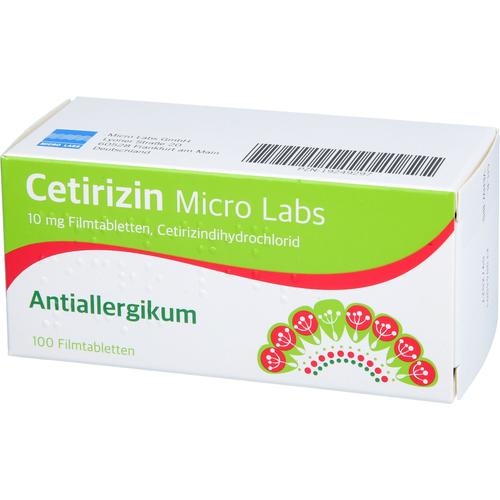 Cetirizin Micro Labs 10 mg Filmtabletten 100 St Micro Labs bei onfy.de kaufen 19249297