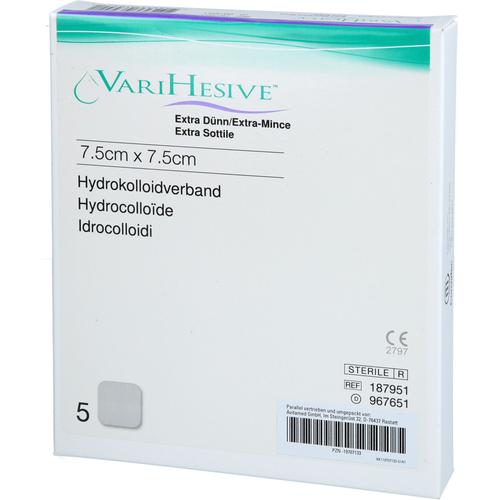 Varihesive Extra Dünn 7.5x7.5 cm Hkv Hydroaktiv 5 St Avitamed bei onfy.de kaufen 19707133