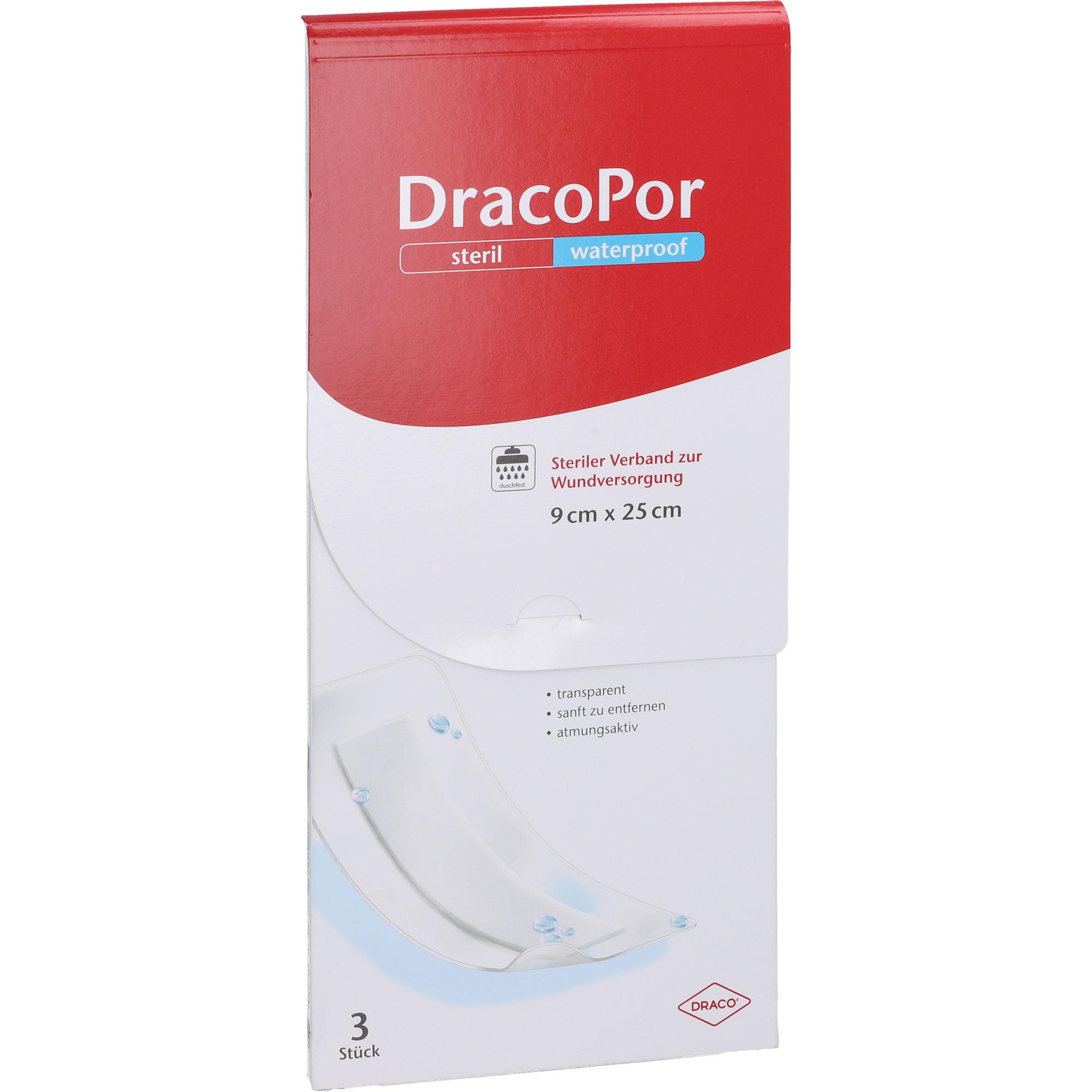 Dracopor Waterproof Wundverband Steril 9cmx25cm 3 St Dr. Ausbüttel bei onfy.de kaufen 19351239