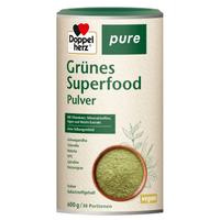 DOPPELHERZ Grünes Superfood pure Pulver 600 g null
