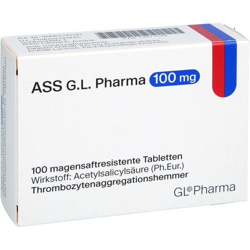 Ass G.l. Pharma 100 mg Magensaftresistent Tab. 100 St G.L. Pharma bei onfy.de kaufen 19471529