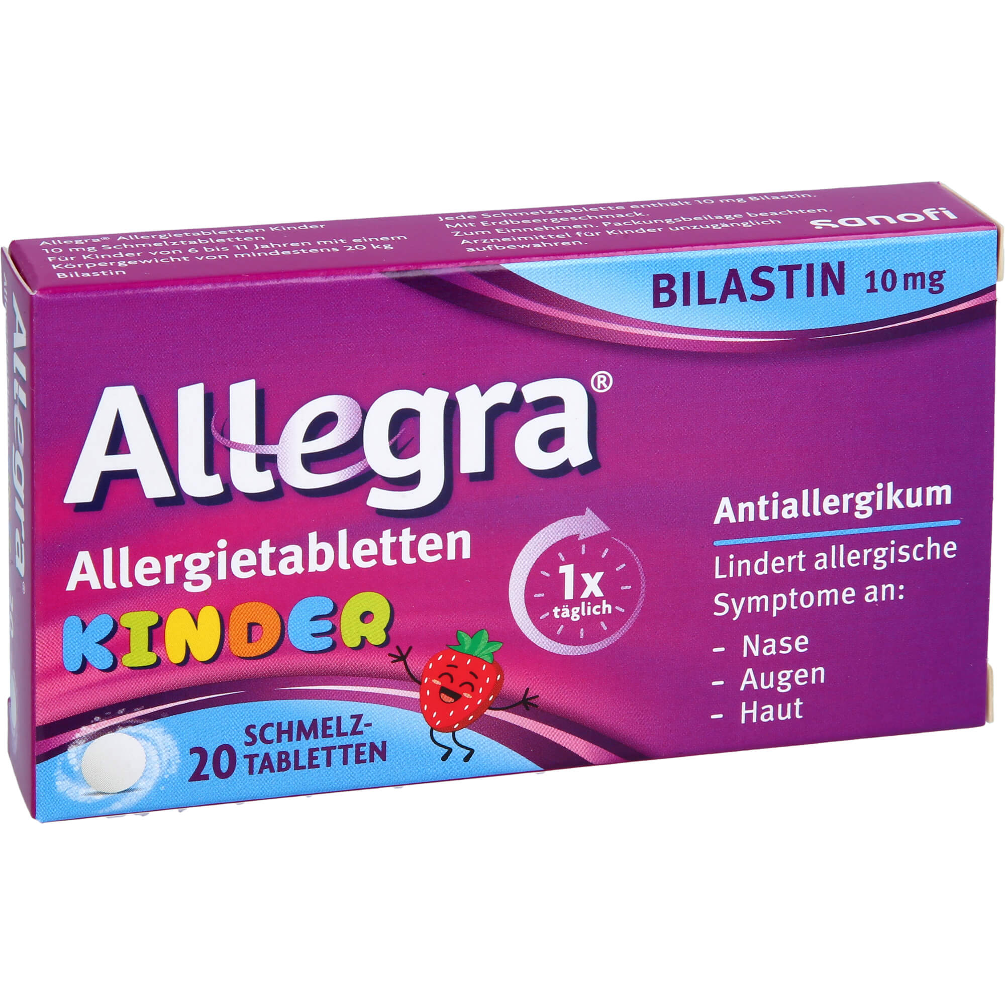 Allegra Allergietabletten Kinder 10 mg Schmelztabl 20 St A. Nattermann & Cie bei onfy.de kaufen 18878884