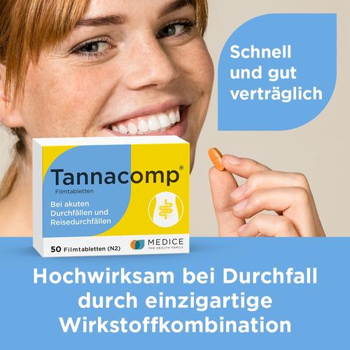 Tannacomp bei akutem Durchfall & Bauchkrämpfen 50 St MEDICE Arzneimittel Pütter bei onfy.de kaufen 01900349
