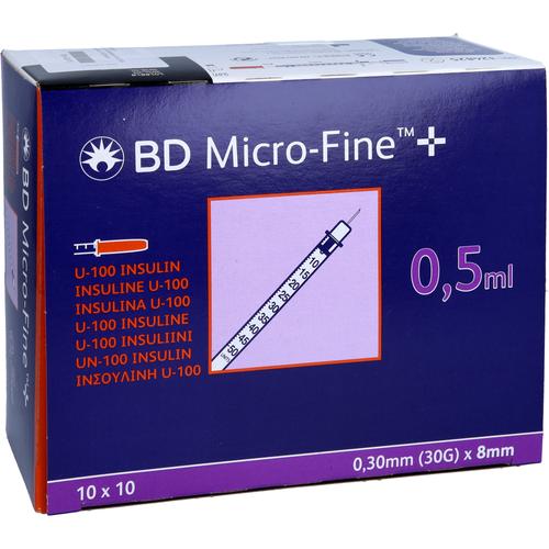 Bd Micro Fine+ Insulinspr.0.5 ml U100 0.3x8 Mm 100x0.5 ml EurimPharm Arzneimittel bei onfy.de kaufen 18116482