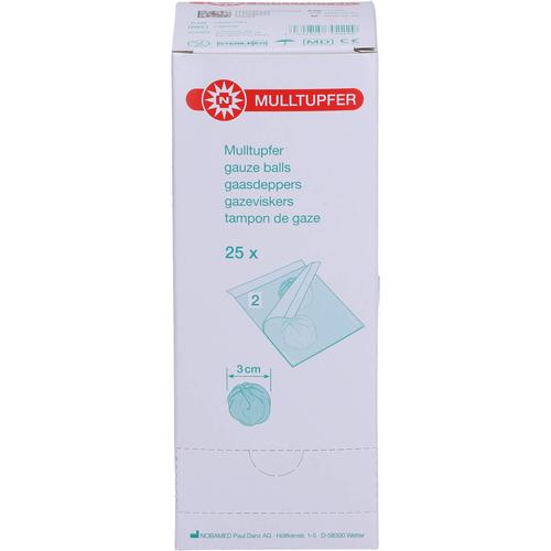 Mulltupfer-Steril D 3cm P2 25x2 St NOBAMED Paul Danz bei onfy.de kaufen 18307064
