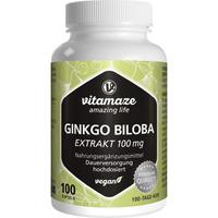 Ginkgo Biloba 100 mg Hochdosiert Vegan null
