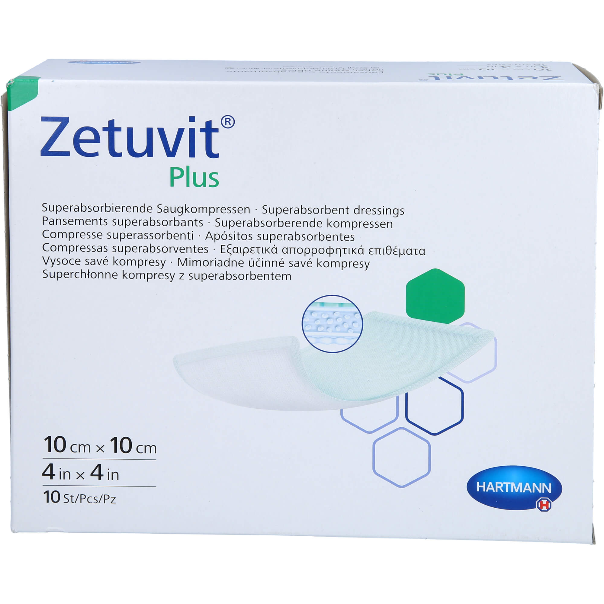 Zetuvit Plus Extrastarke Saugkompr.steril 10x10 cm null