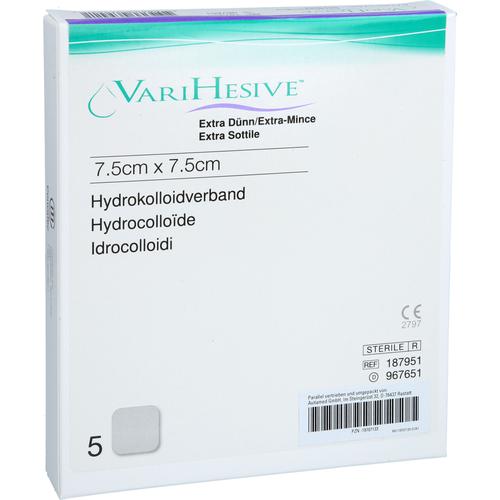 Varihesive Extra Dünn 7.5x7.5 cm Hkv Hydroaktiv 5 St Avitamed bei onfy.de kaufen 19707133