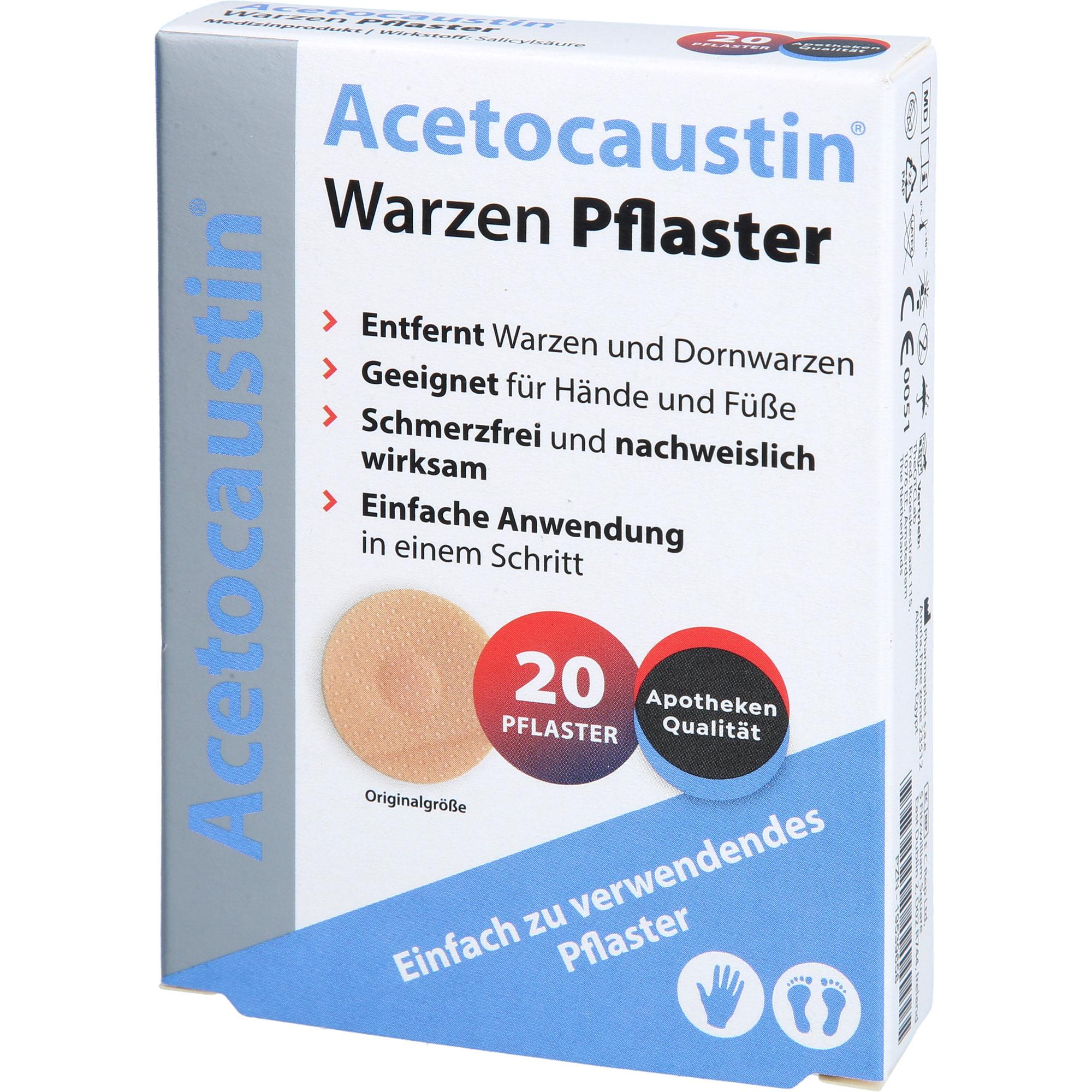 Acetocaustin Warzenpflaster 20 St TheOTCLab B.V. bei onfy.de kaufen 19539658