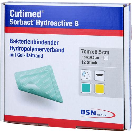 Cutimed Sorbact Hydroactive B Gel-V.7x8.5 cm Haft. 12 St kohlpharma bei onfy.de kaufen 19665908