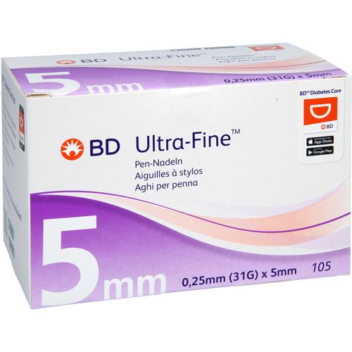 Bd Ultra-Fine Pen-Nadeln 5 Mm 31 G 0.25 Mm 105 St ToValCare bei onfy.de kaufen 20059277