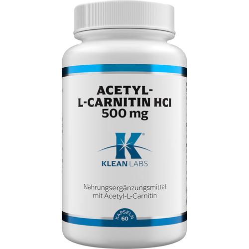 Acetyl-L-Carnitin Hcl 500 mg Klean Labs 60 St Supplementa bei onfy.de kaufen 19340980