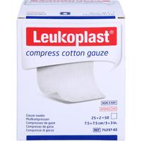 Leukoplast Compress Cotton Gauze Ste 7.5x7.5 8F null