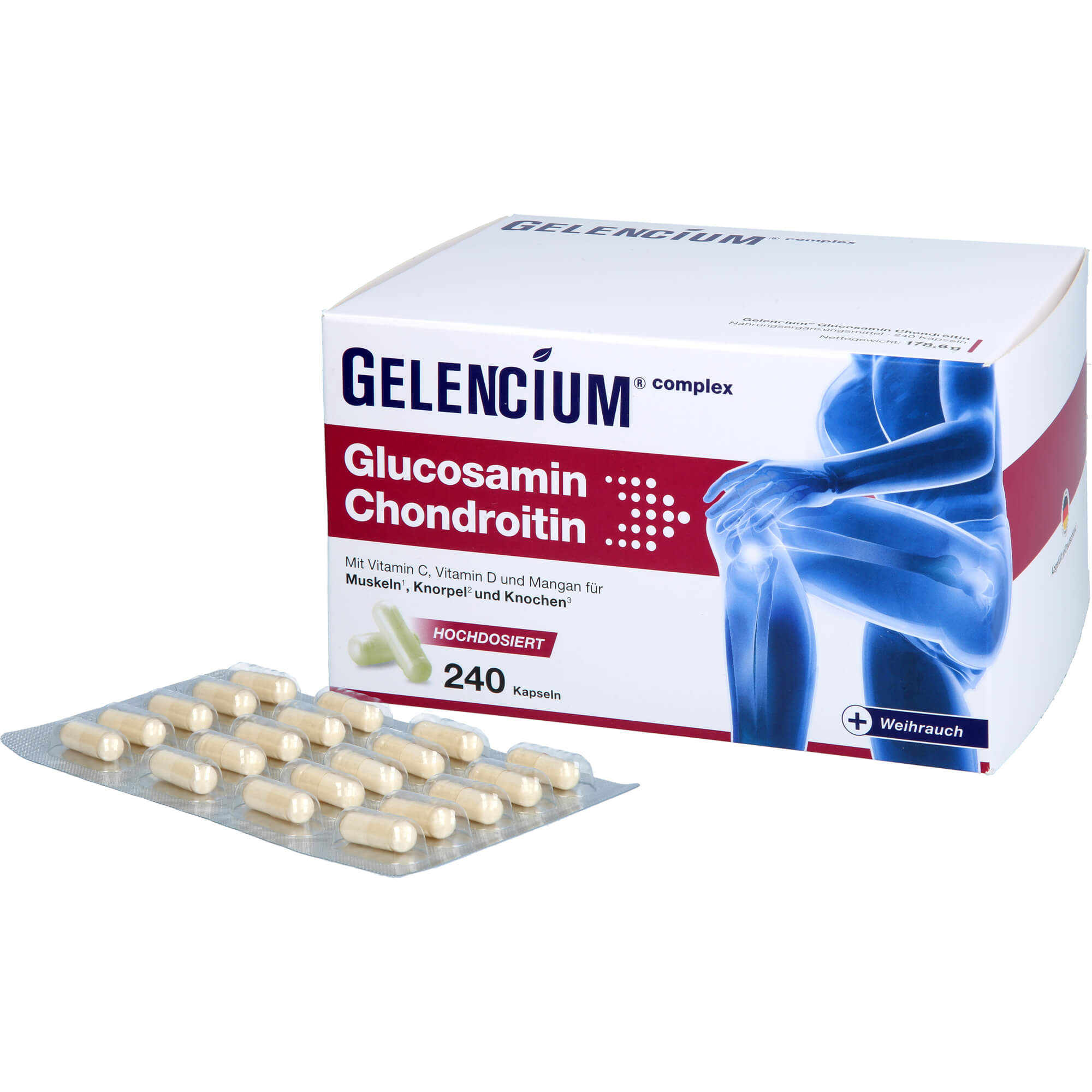 Gelencium Glucosamin Chondroitin Hochdos. Vit C 240 St Heilpflanzenwohl bei onfy.de kaufen 19360273