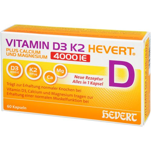 Vitamin D3 K2 Hevert+calcium und Magnesium 4000 Ie 60 St Hevert-Arzneimittel bei onfy.de kaufen 19295707