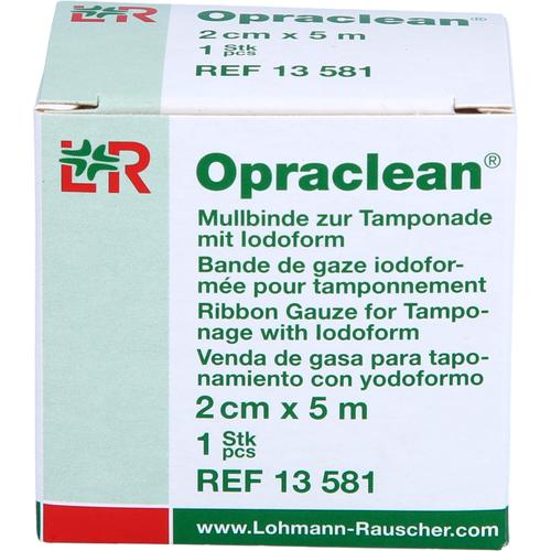 Opraclean Mullbinde Z.tamponade M.jodoform 2cmx5M 1 St Junek Europ-Vertrieb GmbH Zweigniederlassung bei onfy.de kaufen 00739892