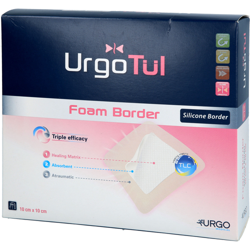 Urgotül Foam Border 10x10 cm Verband 10 St B2B Medical bei onfy.de kaufen 16700751