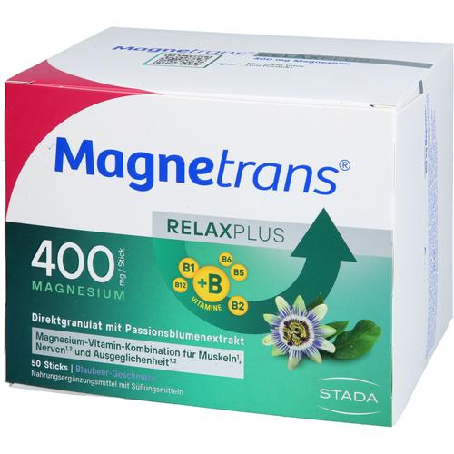 Magnetrans Relax+ 400 mg Granulat Sticks Blaubeere 50 St STADA Consumer Health Deutschland bei onfy.de kaufen 19203740