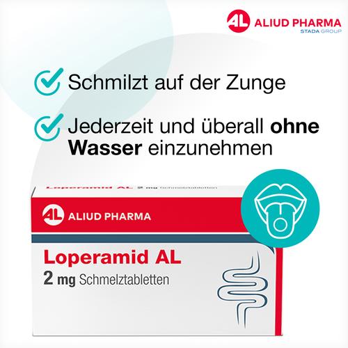 Loperamid Al 2 mg Schmelztabletten 12 St ALIUD Pharma bei onfy.de kaufen 15610187