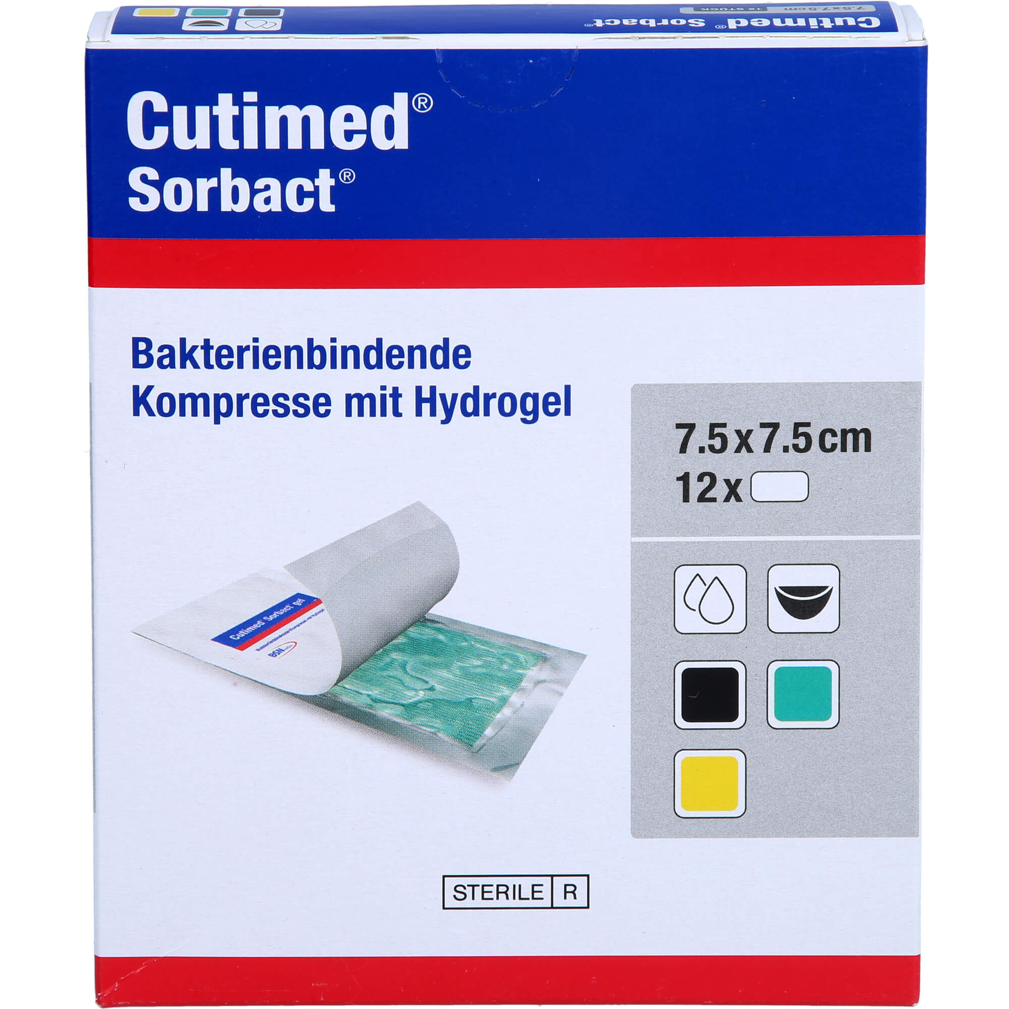 Cutimed 7.5x7.5cm Sorbact Gel null