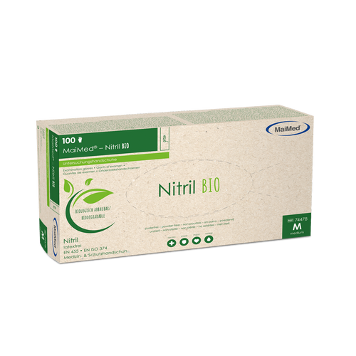 Maimed-Nitril Bio Gr. M Unsteril Puderfrei 100 St MaiMed bei onfy.de kaufen 18446015