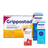 Grippostad C + Silomat Hustenlöser + Lemocin Flurbiprofen+ Silomat Hustenstiller null