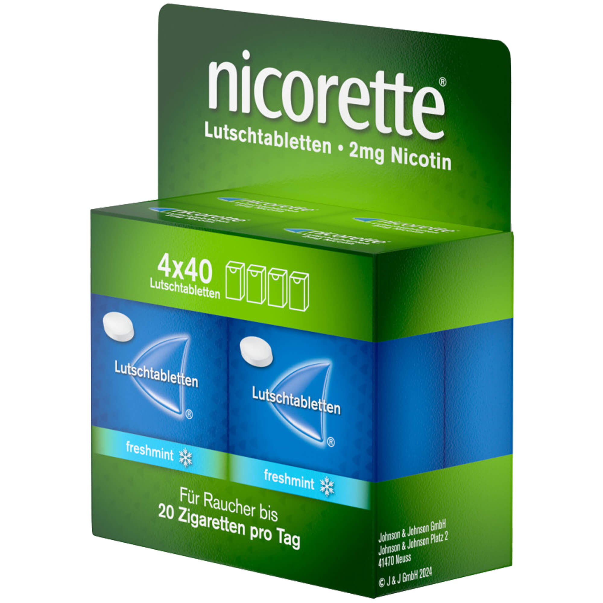 Nicorette Freshmint 2mg Lutschtabletten Gepresst 160 St Kenvue Germany GmbH (OTC) bei onfy.de kaufen 19252253