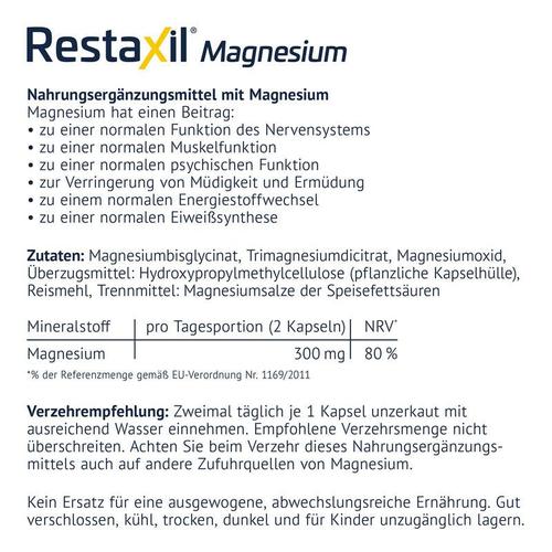 Restaxil Magnesium 2x60 St PharmaSGP bei onfy.de kaufen 08300004
