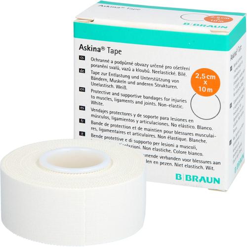 Askina Tape 10mx2.5cm Weiss Unelast Tapepflaster 1 St B. Braun Melsungen bei onfy.de kaufen 07269544