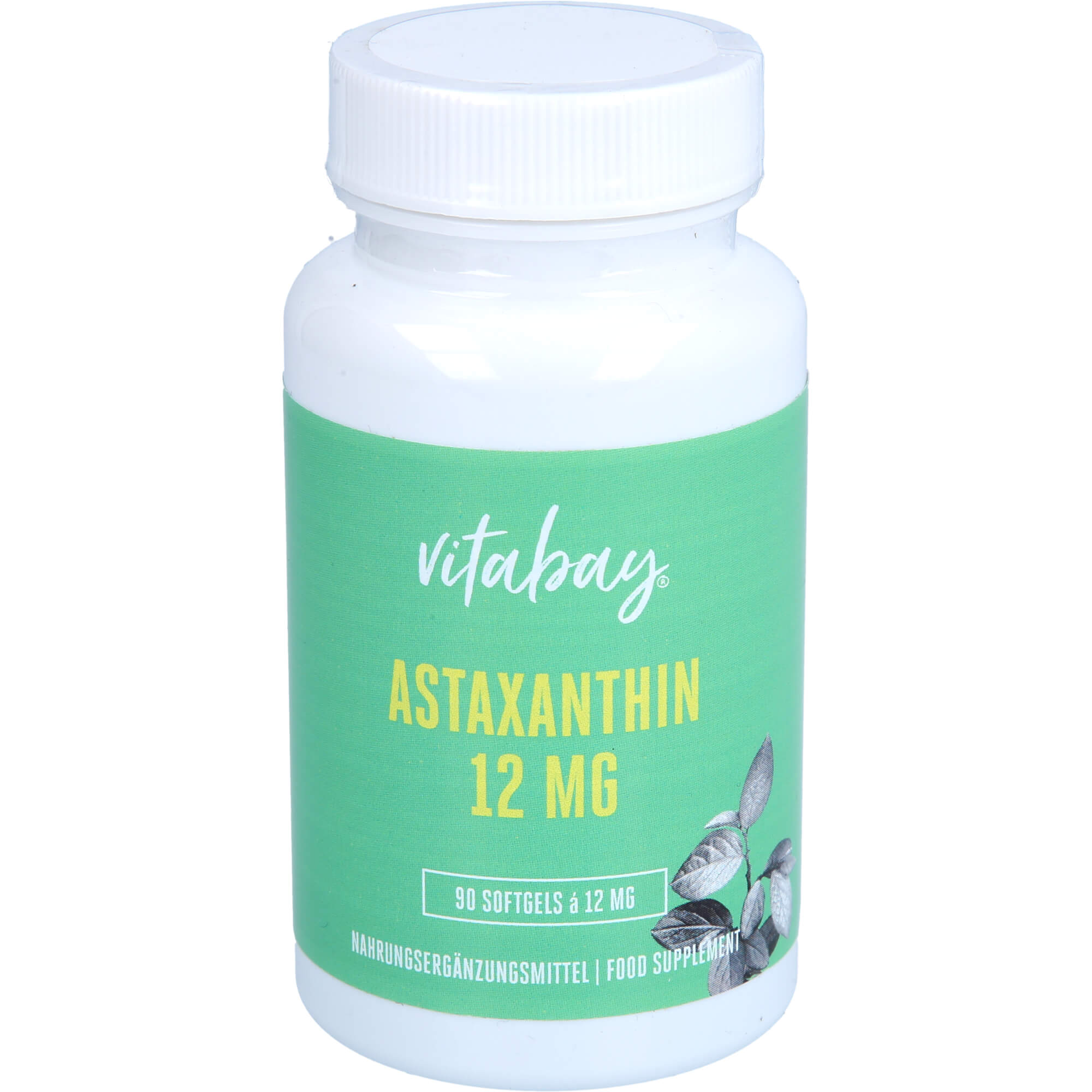 Astaxanthin 12 mg Softgel-Kapseln Mikroalge Vegan null