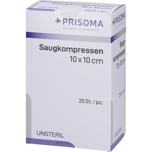 Saugkompressen Unsteril 10x10 cm 1227 25 St + Prisoma bei onfy.de kaufen 16623186