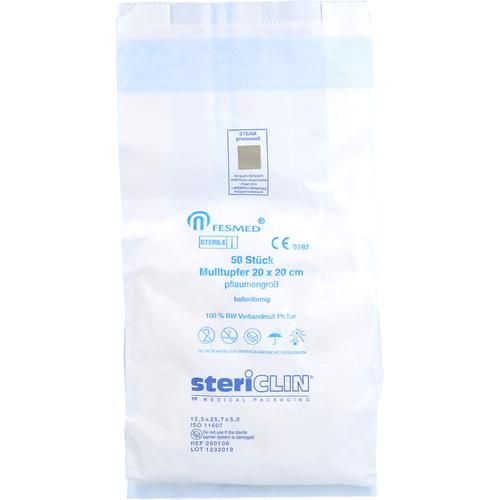 Mulltupfer 20x20cm Pflaumengroß Ballonf. Steril 5x50 St FESMED Verbandmittel bei onfy.de kaufen 00262616