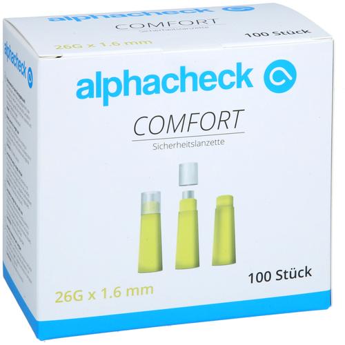 Alphacheck Comfort Sicherheitslanzetten 26G 1.6 Mm 100 St Berger Med bei onfy.de kaufen 14140354