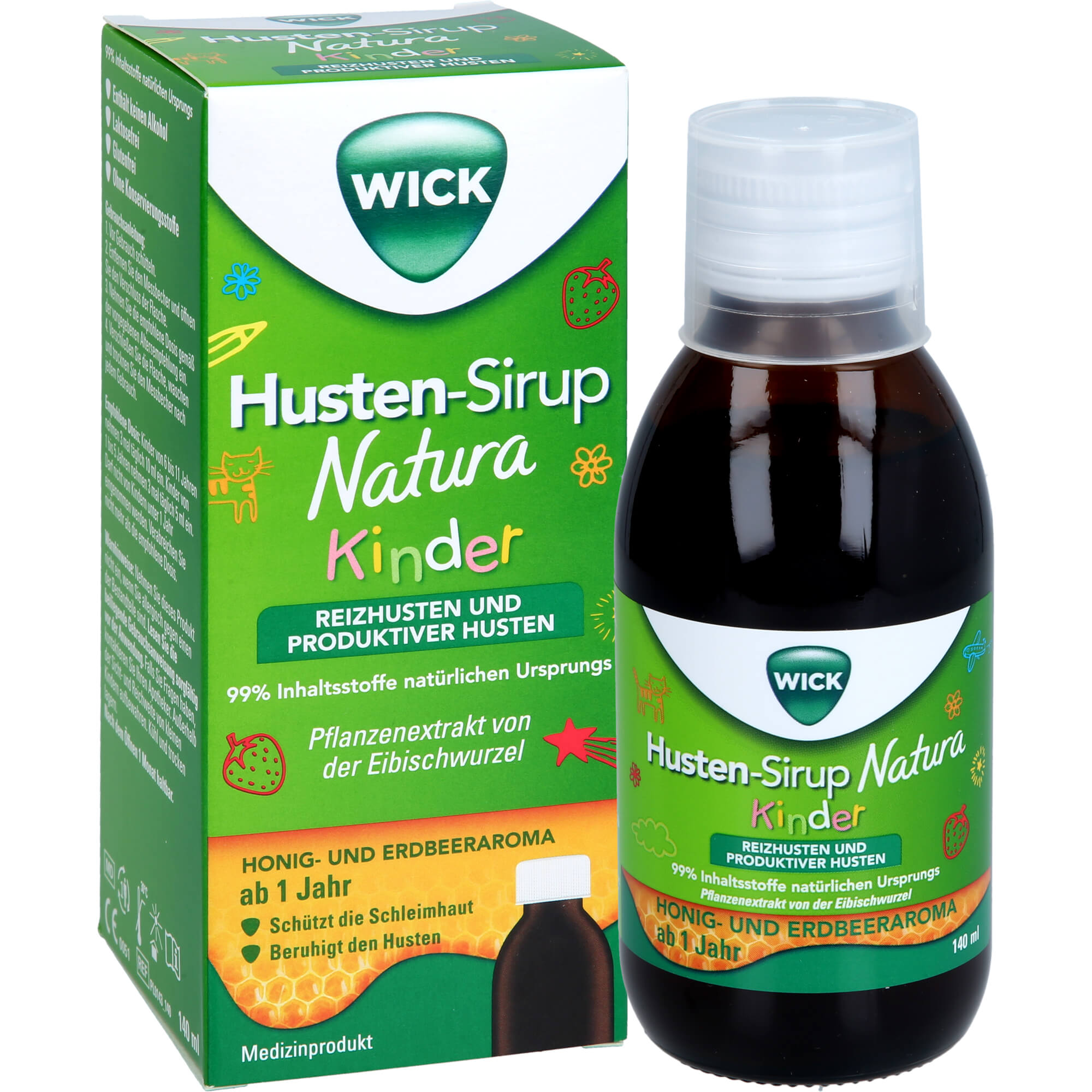 Wick Husten-Sirup Natura Kinder 140 ml WICK Pharma - Zweigniederlassung der Procter & Gamble bei onfy.de kaufen 19236811