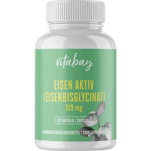 Eisen Aktiv Eisenbisglycinat Vegan Hochdosiert 120 St Vitabay CV bei onfy.de kaufen 18238400