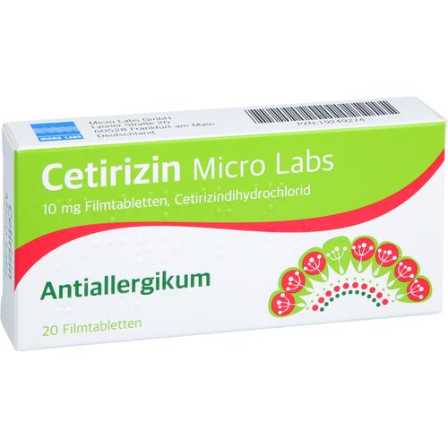 Cetirizin Micro Labs 10 mg Filmtabletten 20 St Micro Labs bei onfy.de kaufen 19249274