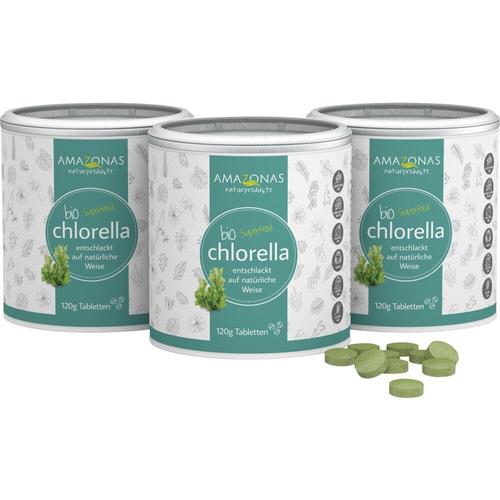 Chlorella Bio 100% Pur A 400mg Tabletten Vegan 3x120 g AMAZONAS Naturprodukte Handels bei onfy.de kaufen 16151586