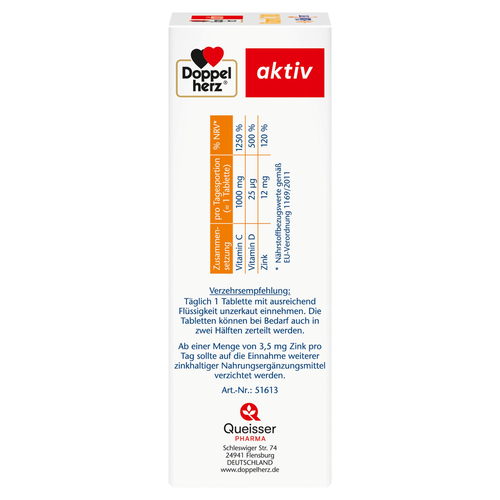 Doppelherz Vitamin C 1000 + D3 + Zink Depot 100 St Queisser Pharma bei onfy.de kaufen 17620528