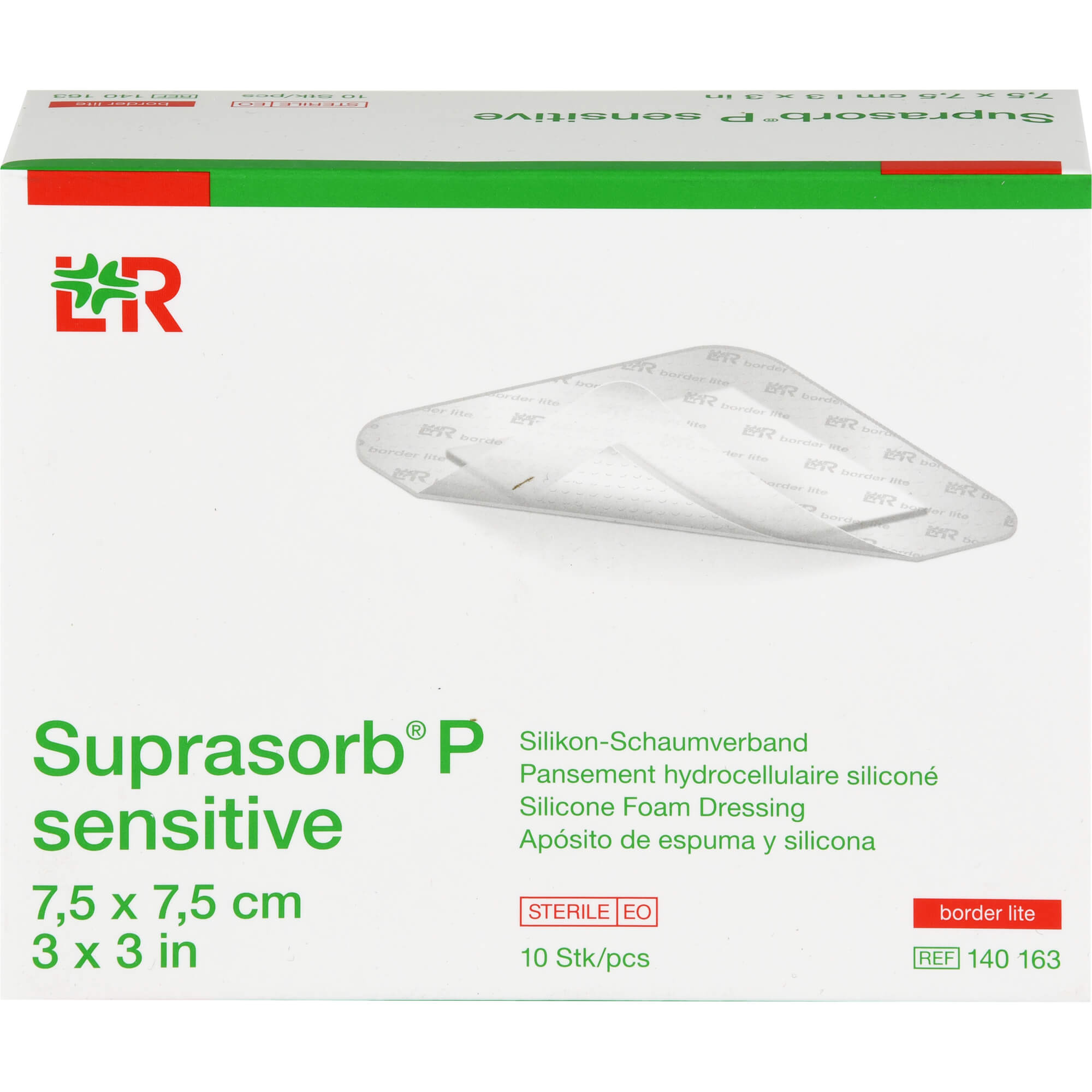 Suprasorb P Sensitive Pu-Schaum.bor.lite7.5x7.5cm null