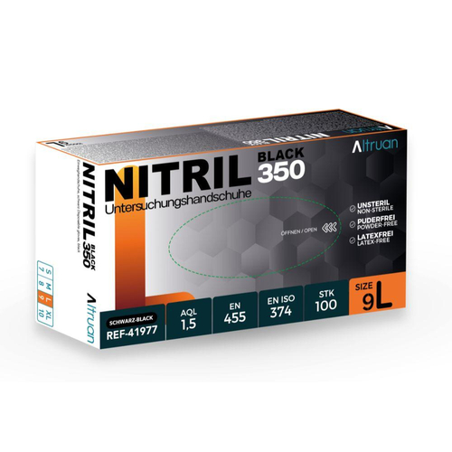 Altruan Nitril350 Black Unter.unst Latexf Puderf L 100 St BINGOLD bei onfy.de kaufen 20114651