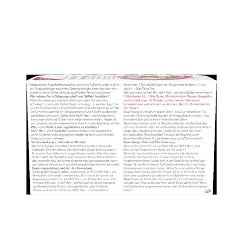 H&S Herz Kreislauf Tee 20x2.0 g H&S Tee - Gesellschaft bei onfy.de kaufen 02070559