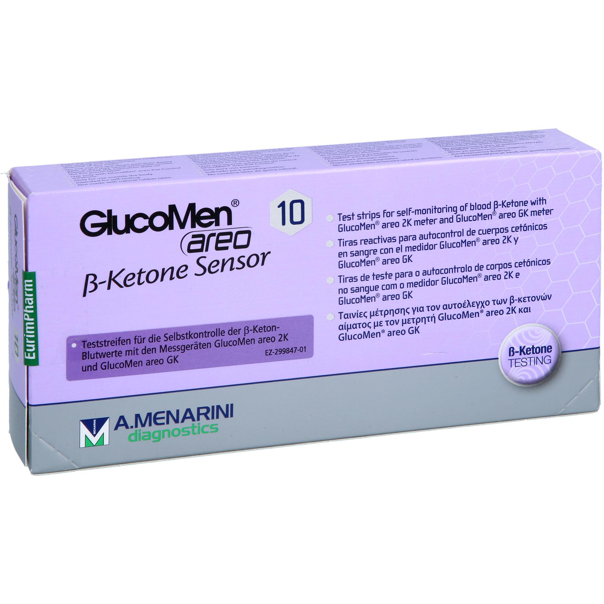 Glucomen Areo 2K ß-Ketone Sensor Teststreifen 10 St EurimPharm Arzneimittel bei onfy.de kaufen 19630117