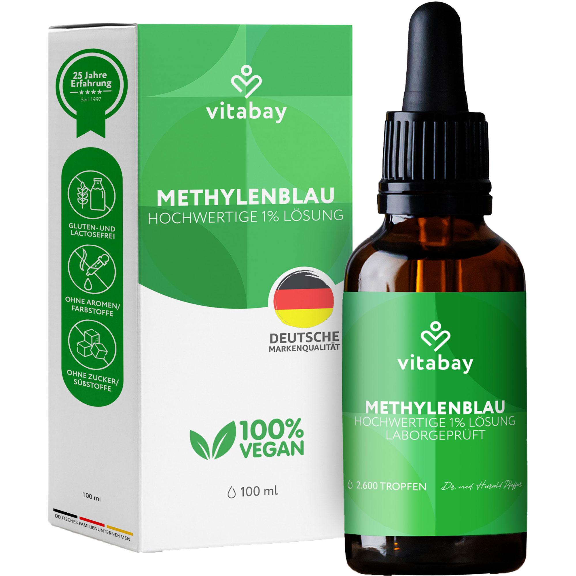 Methylenblau Hochwertige 1% Lösung Vegan null